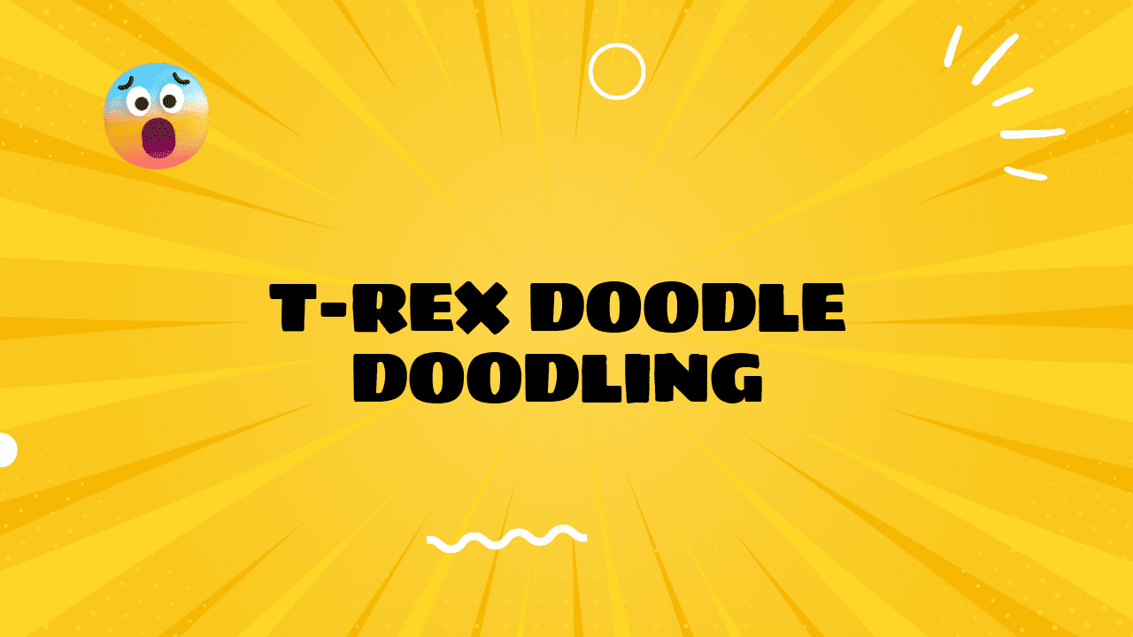 t rex doodle
